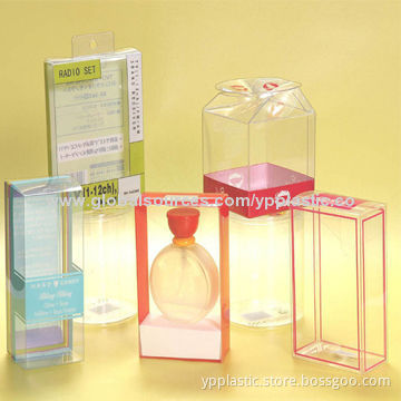 Clear Custom Plastic Gift Packing Boxes for Display, Various Colors Available